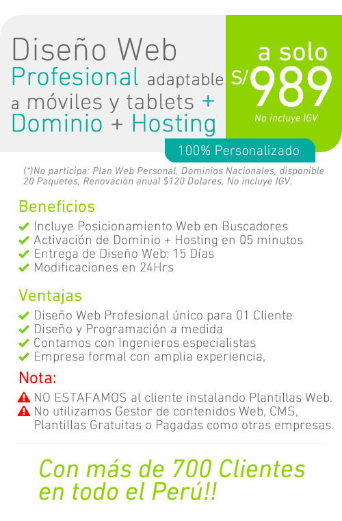 Diseño de paginas web